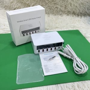 Bộ sạc 6 cổng (5 cổng usb và 1 cổng type c) + hổ trợ sạc không dây