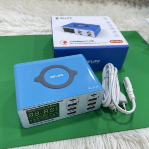 Bộ sạc 8 cổng Relife RL-304S - Có màn hình hiển thị dòng sạc