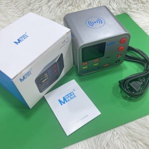 Bộ sạc 8 cổng Ma Ant (6 cổng usb và 2 cổng type c+ hỗ trợ sạc ko dây và màn hình hiển thị dòng sạc